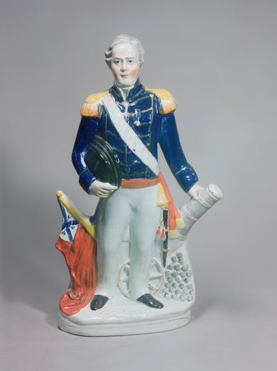 Staffordshire Figur von Sir James Dundas, ca. 1854 von English School